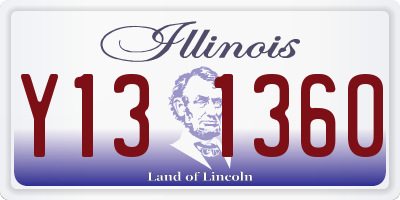 IL license plate Y131360