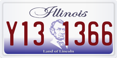 IL license plate Y131366