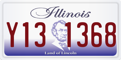 IL license plate Y131368