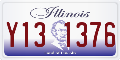 IL license plate Y131376