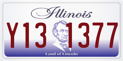 IL license plate Y131377