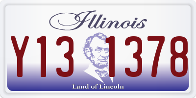 IL license plate Y131378