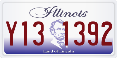 IL license plate Y131392