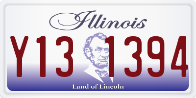 IL license plate Y131394