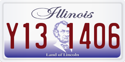 IL license plate Y131406