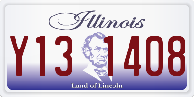 IL license plate Y131408