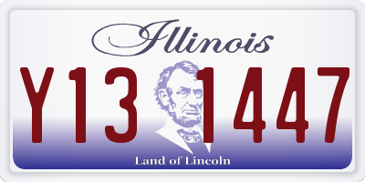 IL license plate Y131447