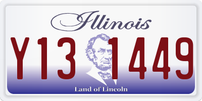 IL license plate Y131449
