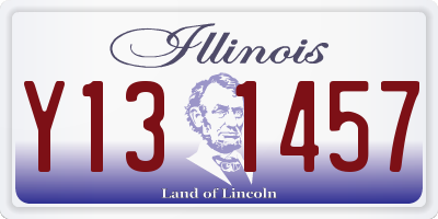 IL license plate Y131457