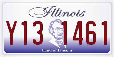 IL license plate Y131461