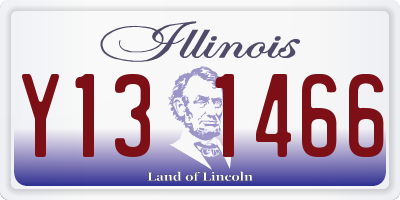 IL license plate Y131466