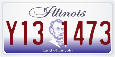 IL license plate Y131473