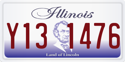 IL license plate Y131476