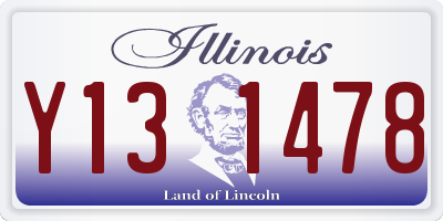 IL license plate Y131478