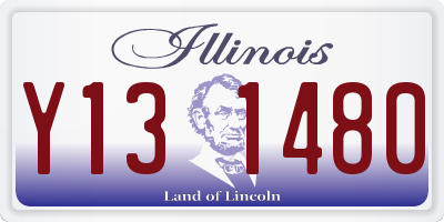 IL license plate Y131480