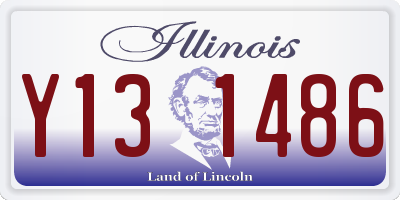 IL license plate Y131486