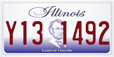 IL license plate Y131492