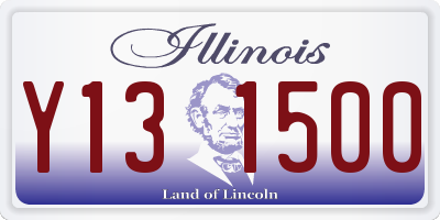 IL license plate Y131500