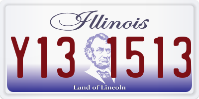 IL license plate Y131513