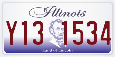 IL license plate Y131534