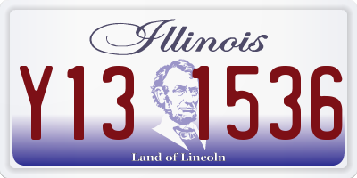 IL license plate Y131536