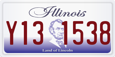 IL license plate Y131538