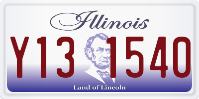 IL license plate Y131540