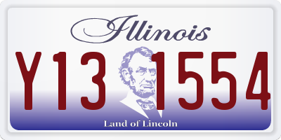 IL license plate Y131554