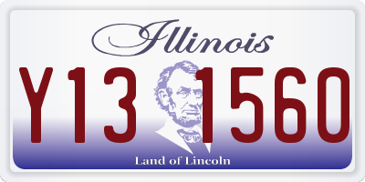 IL license plate Y131560