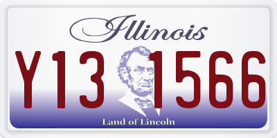 IL license plate Y131566