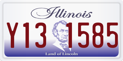IL license plate Y131585