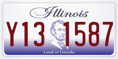 IL license plate Y131587