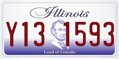 IL license plate Y131593