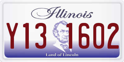 IL license plate Y131602