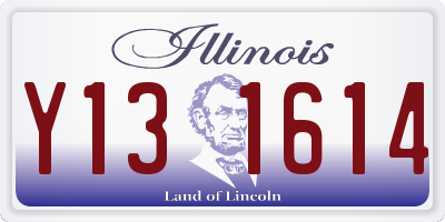 IL license plate Y131614