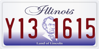IL license plate Y131615