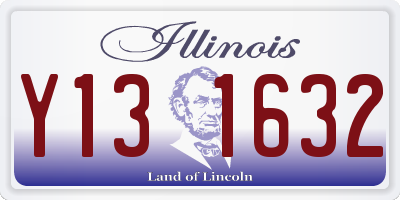 IL license plate Y131632