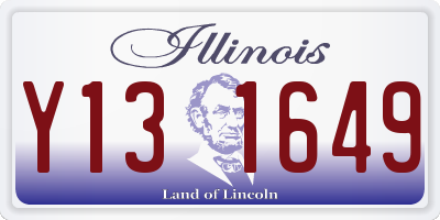 IL license plate Y131649