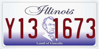 IL license plate Y131673