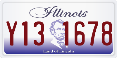 IL license plate Y131678