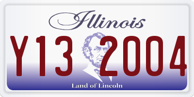 IL license plate Y132004