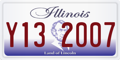 IL license plate Y132007