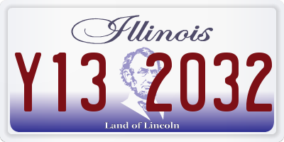 IL license plate Y132032