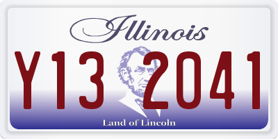 IL license plate Y132041