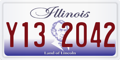 IL license plate Y132042