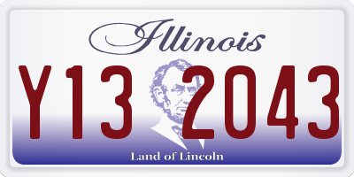 IL license plate Y132043