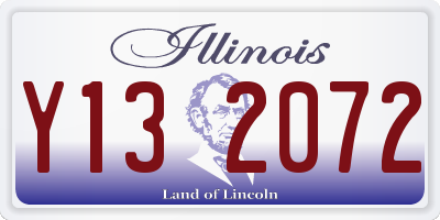 IL license plate Y132072