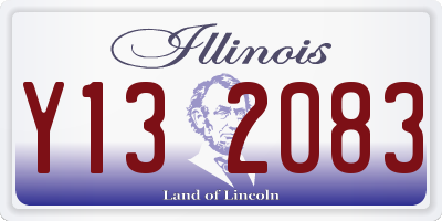 IL license plate Y132083