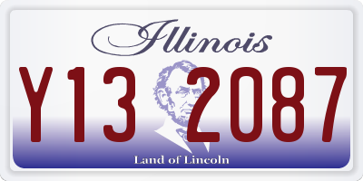 IL license plate Y132087