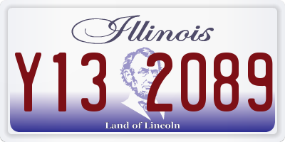 IL license plate Y132089